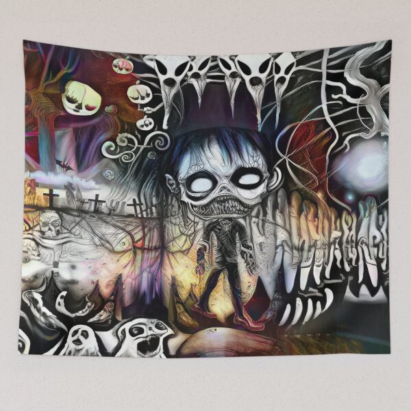 Item preview, Zombie Freaks | Zombie Kid | Creepy Cute Zombie | Spooky Psychedelic | Punk Kids | Crazy Mildred | TM11 designed and sold by CrazyMildred.