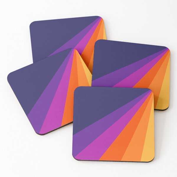 Item preview, Purple and orange diagonal retro stripes designed and sold by BattaAnastasia.