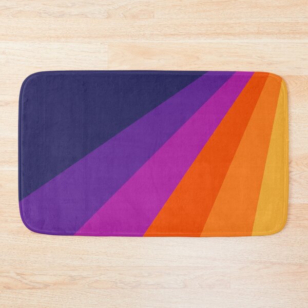 Item preview, Purple and orange diagonal retro stripes designed and sold by BattaAnastasia.