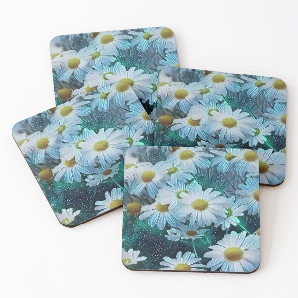 Item preview, Abstract Painted Field of Daisies designed and sold by HappyLifeCreate.