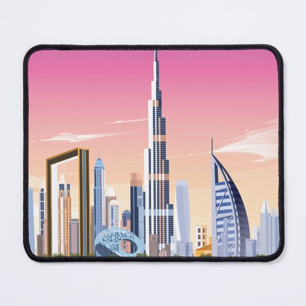 Item preview, Burj Khalifa dubai travel poster  designed and sold by Arctic frame studio.