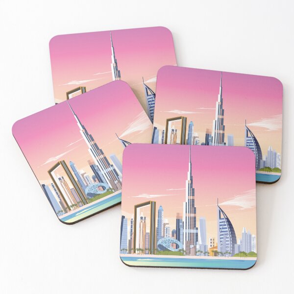 Item preview, Burj Khalifa dubai travel poster  designed and sold by Arctic frame studio.