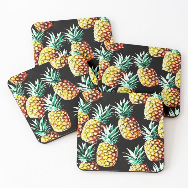 Item preview, Tropical Pineapples Dramatic Watercolor designed and sold by GrizzlyGaz.