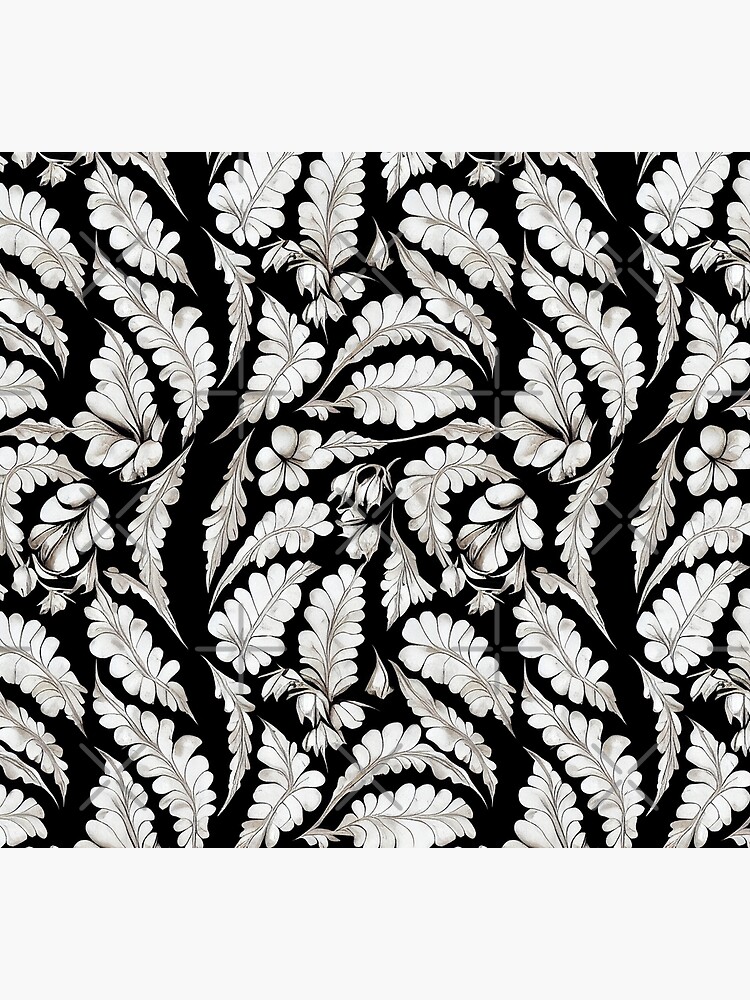 Disover Black and White Vintage Floral Cottagecore  Romantic Flower Peony Rose Leaf Design Socks