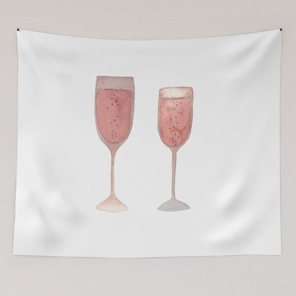 Item preview,  glasses a pink cute love watercolor illustration designed and sold by Yana Mustafina | Boho Soulful Designs.