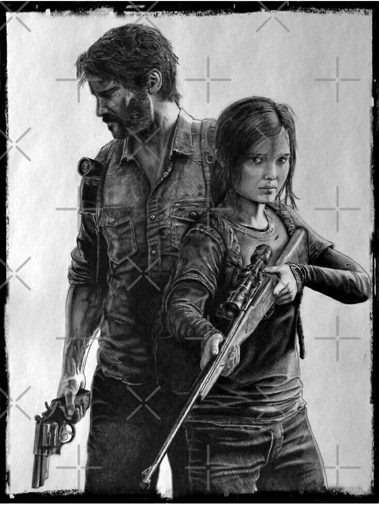 Ellie And Joel - The Last Of Us 2 Art Design Sticker for Sale by  AllAboutTlou