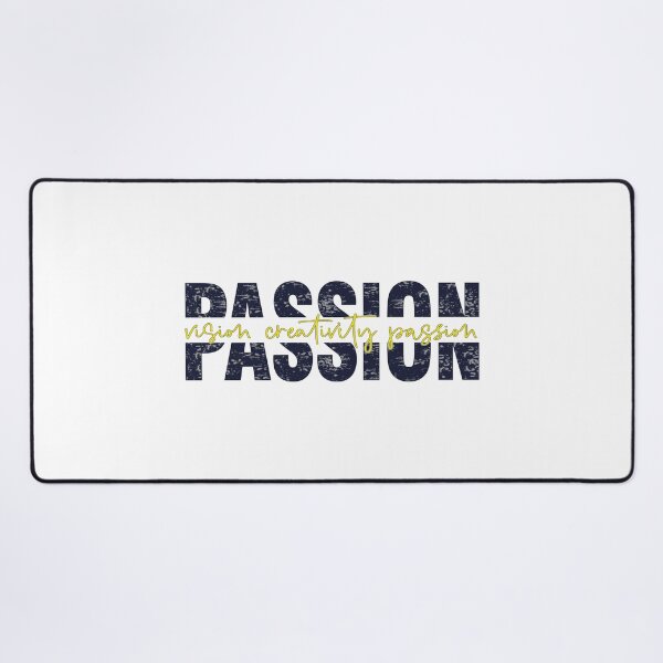 Vista previa del artículo con la obra «Visión Creatividad Pasión», diseñado y vendido por Ramashirt.