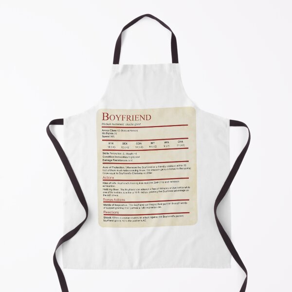 Item preview, D&D Boyfriend Stat Block for Valentine or Anniversary Gift designed and sold by sunburstrpg.