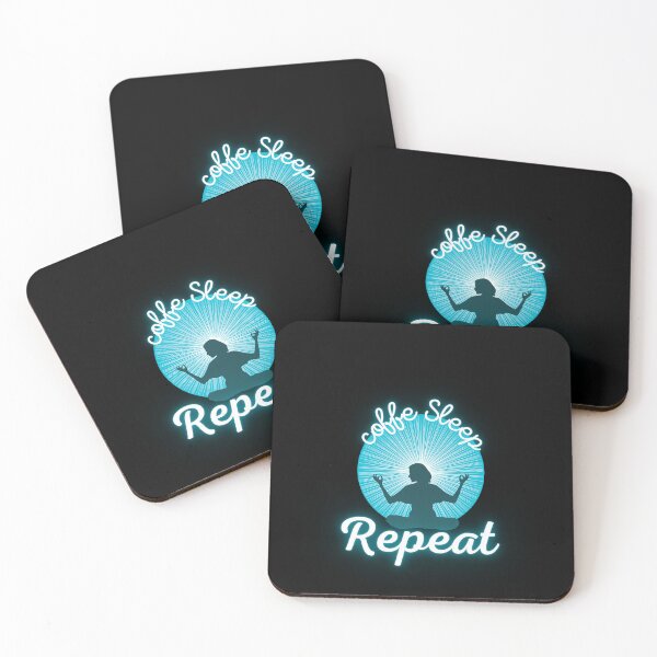 Item preview,    Coffee Yoga Sleep Repeat designed and sold by hakimhl.