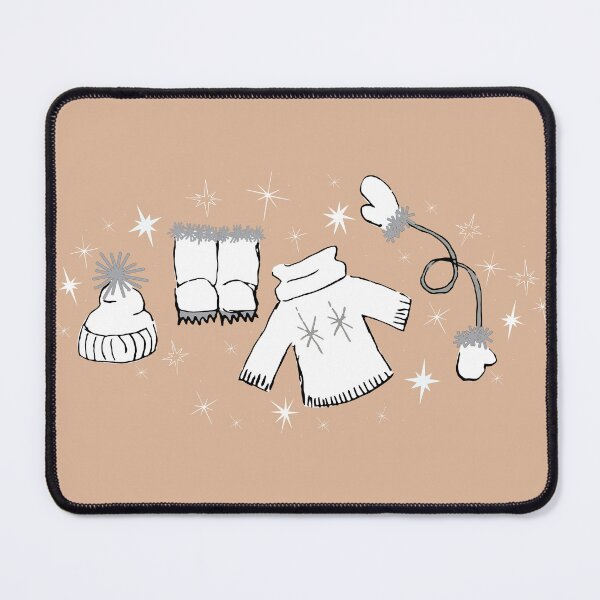 Item preview, Winter weather snow lover gear cartoon illustration designed and sold by AngelDawnDesign.