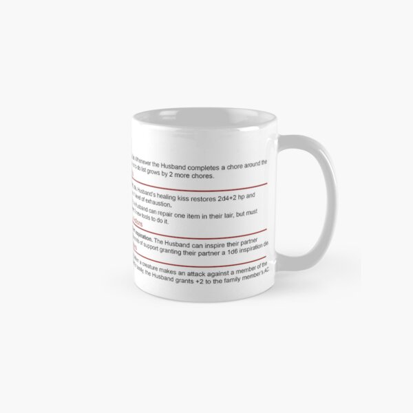 Aperçu de l'œuvre D&D Husband Stat Block pour la Saint-Valentin ou un anniversaire créée et vendue par sunburstrpg.