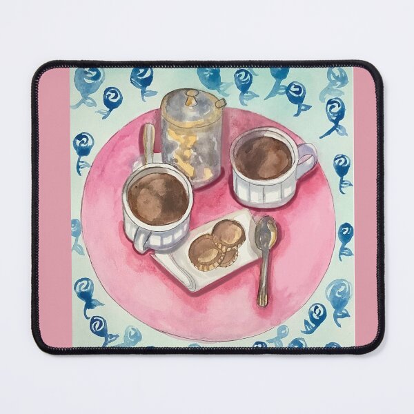 Item preview, Vintage coffee table watercolor  designed and sold by altairaleon.