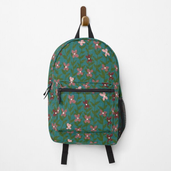 Item preview, Rosy Clematis, Teal designed and sold by Jaima-OLoughlin.