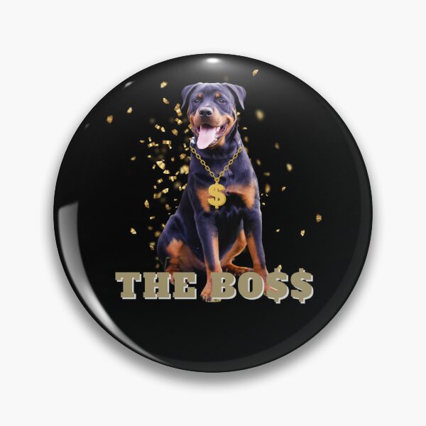 Item preview, Rottweiler The Boss Dog - Golden Dog Design designed and sold by MWProject.