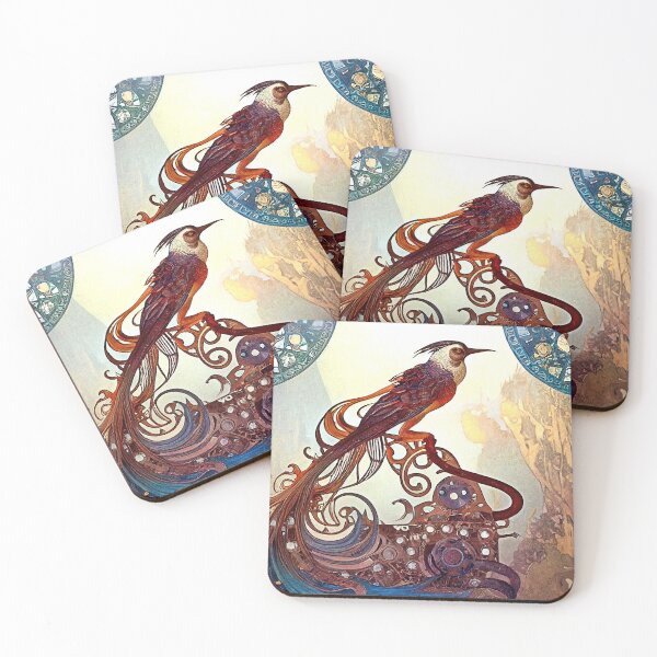Item preview, Feathered Fantasy: Long Tail Red Bird designed and sold by factory88.