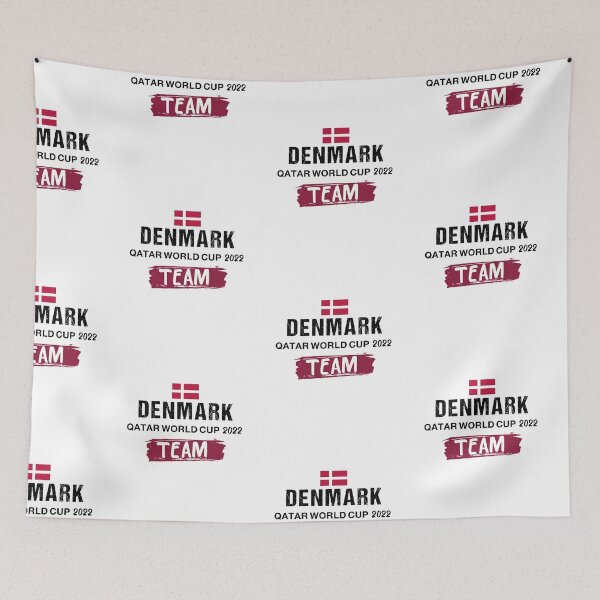 Item preview, DENMARK World Cup Football Soccer fan Qatar 2022  designed and sold by cheslie-style.