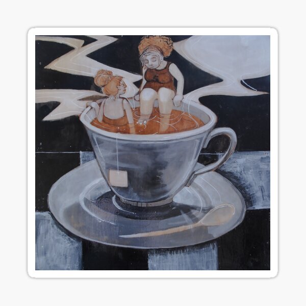 Tea for Two Sticker