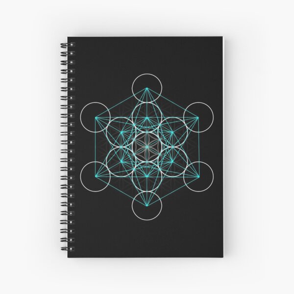 Merkaba Flower of Life Spiral Notebook