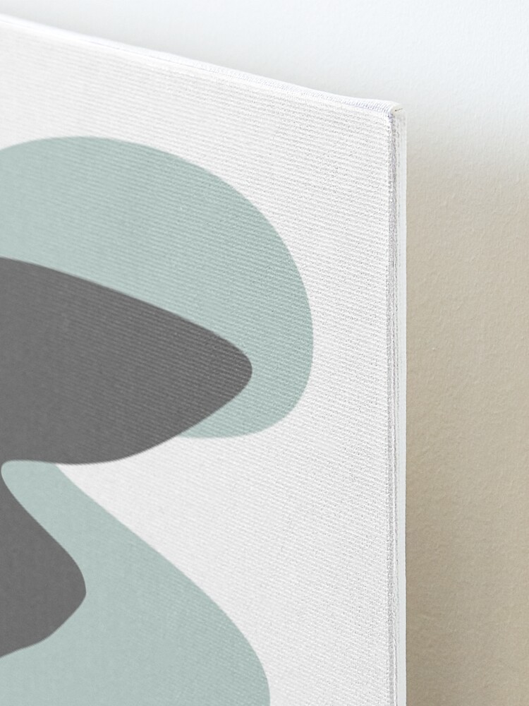 Alternate view of Whale Leap - abstract shapes Mounted Print