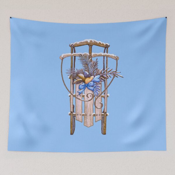 Item preview, Winter-TIme Fun Vintage Shooting Star - Flyer Sled designed and sold by sunnthreads.