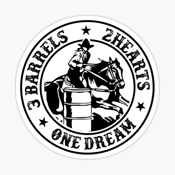 Item preview, Barrel Racing. 3 Barrels, 2 Hearts, 1 Dream Rodeo   designed and sold by JosephRama.