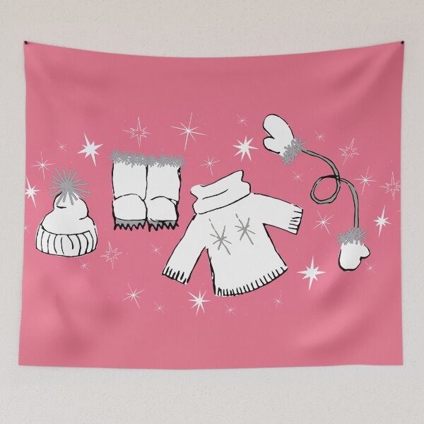 Item preview, Winter weather snow lover gear cartoon illustration designed and sold by AngelDawnDesign.