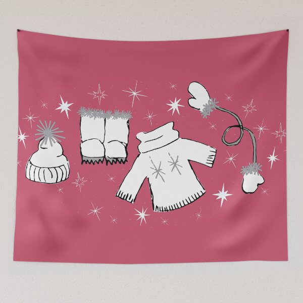 Item preview, Winter weather snow lover gear cartoon illustration designed and sold by AngelDawnDesign.