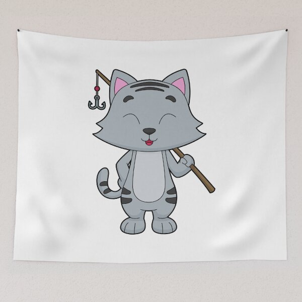 Item preview, Cat Angler Fishing rod Fishing designed and sold by Snabdesign84.