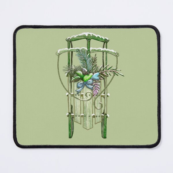 Item preview, Winter-TIme Fun Vintage Green Shooting Star - Flyer Sled designed and sold by sunnthreads.