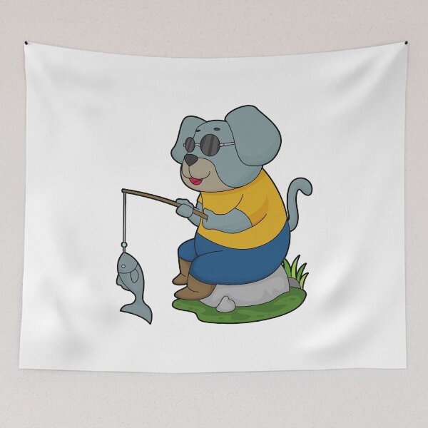 Item preview, Dog Angler Fish Fishing designed and sold by Snabdesign84.