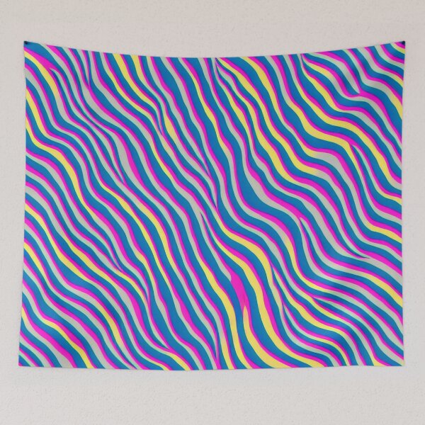 Item preview, colorful pattern of lines  designed and sold by namelessartshop.