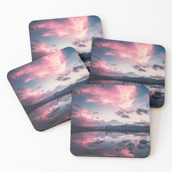 Item preview, Pink clouds in the mountains designed and sold by hriundelj.