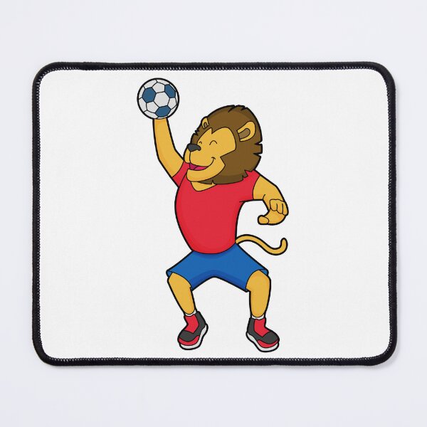 Item preview, Lion Handball player Handball designed and sold by Snabdesign84.