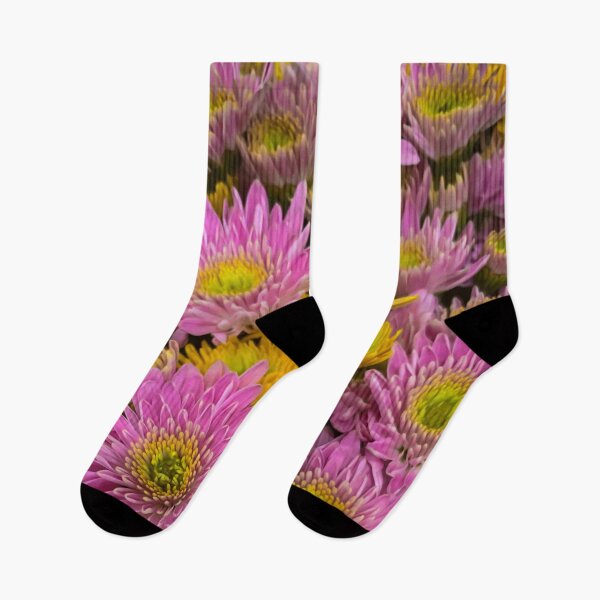 Item preview, Pink Yellow Flowers Blossoms Blooms designed and sold by eleonoraingrid.