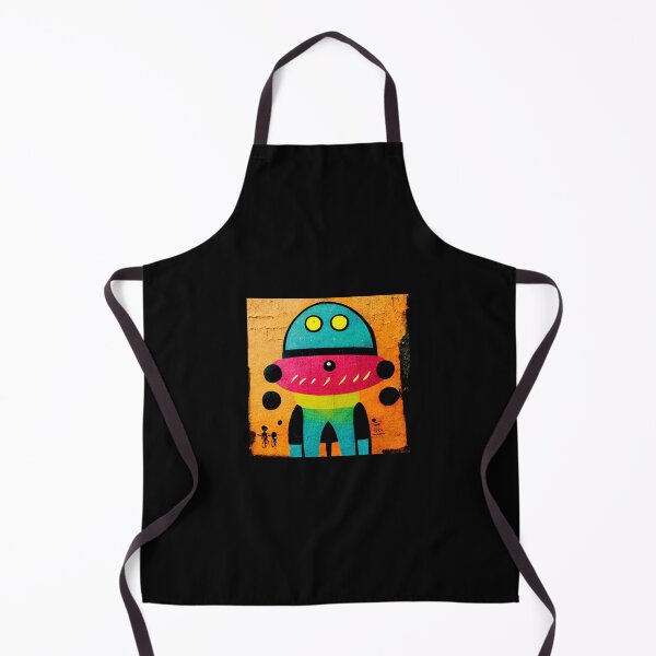 Item preview, Robot Alien Street Art Decoration Colorful Wall Gift designed and sold by LADistrictGarb.
