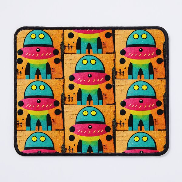 Item preview, Robot Alien Street Art Decoration Colorful Wall Gift designed and sold by LADistrictGarb.