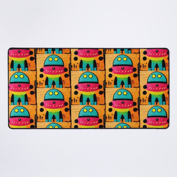 Item preview, Robot Alien Street Art Decoration Colorful Wall Gift designed and sold by LADistrictGarb.