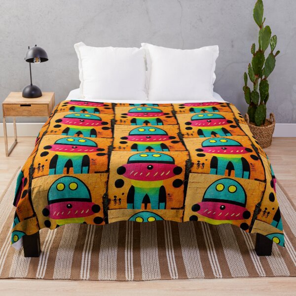 Item preview, Robot Alien Street Art Decoration Colorful Wall Gift designed and sold by LADistrictGarb.