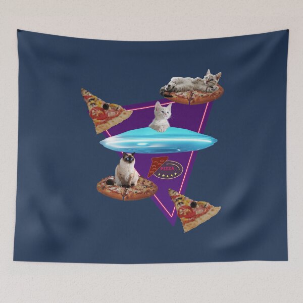 Item preview, Ufo, Cats And Pizza. designed and sold by luisalfonso1989.