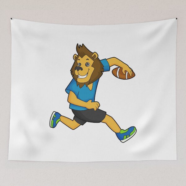 Item preview, Lion Rugby player Football designed and sold by Snabdesign84.