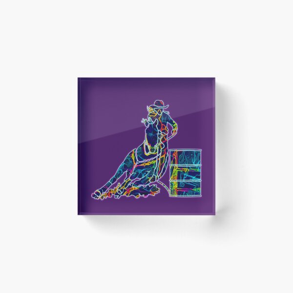 Item preview, Cowgirls Barrel Racing Neon designed and sold by franktact.