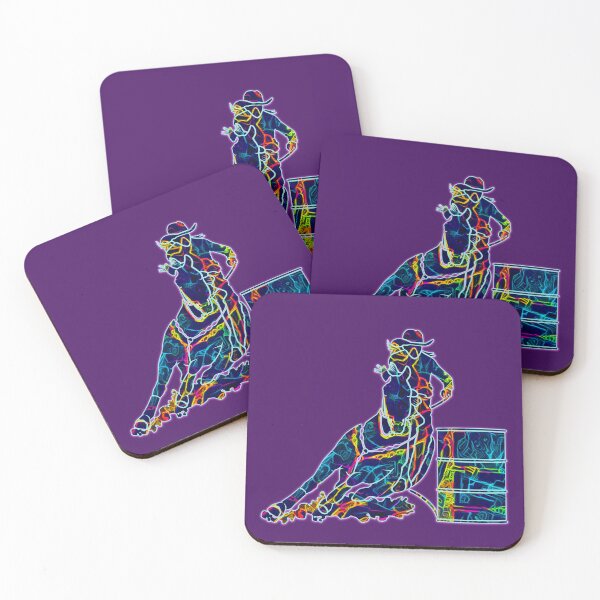 Item preview, Cowgirls Barrel Racing Neon designed and sold by franktact.