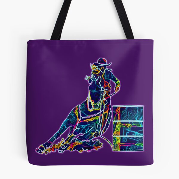 Item preview, Cowgirls Barrel Racing Neon designed and sold by franktact.