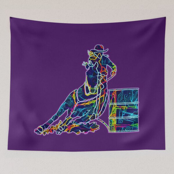 Item preview, Cowgirls Barrel Racing Neon designed and sold by franktact.