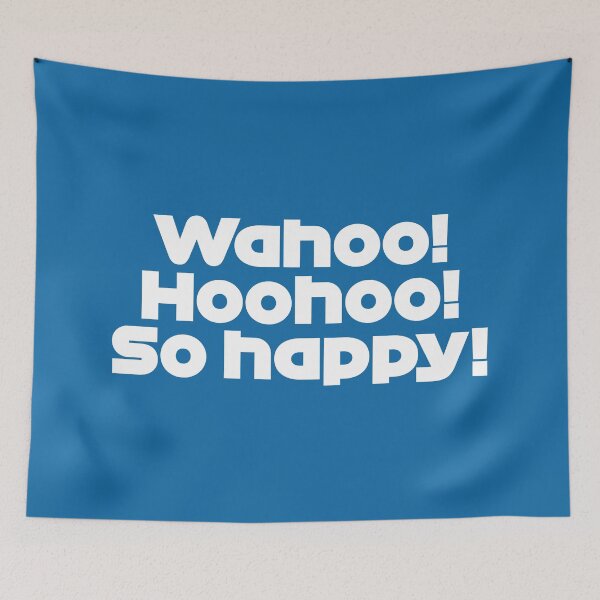 Item preview, PER. Wahoo! So Happy! - Best Team Radio Singapore GP 2022 (Blue BG) designed and sold by FilipeFerreira.