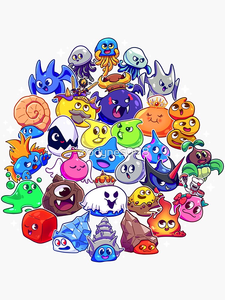 Dragon Quest Slimes Sticker For Sale By Ziodynes098 Redbubble