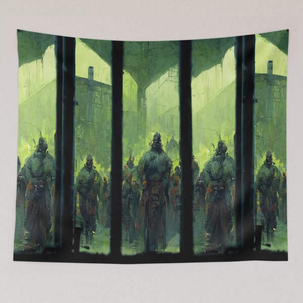Item preview, Planet Warz - Hellcabone Prison Horde Block - Outside Yard Door T "Planet Hellcabone" designed and sold by Brazz Official.