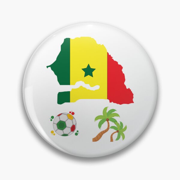 Item preview, Senegal Map Flag designed and sold by Tienda-Vane.