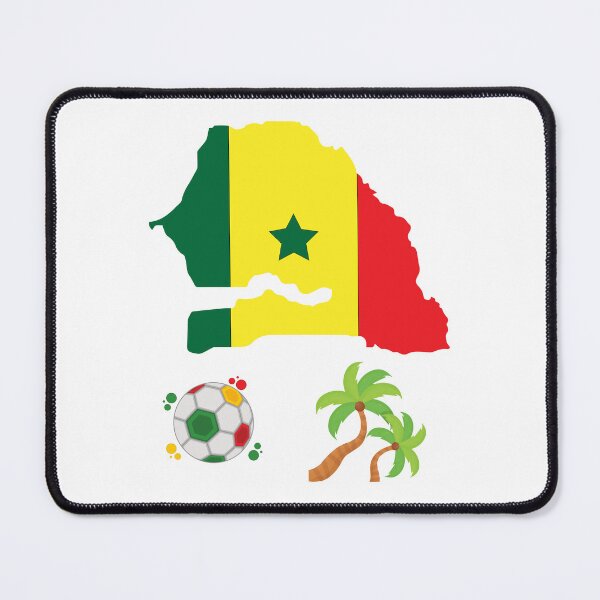 Item preview, Senegal Map Flag designed and sold by Tienda-Vane.