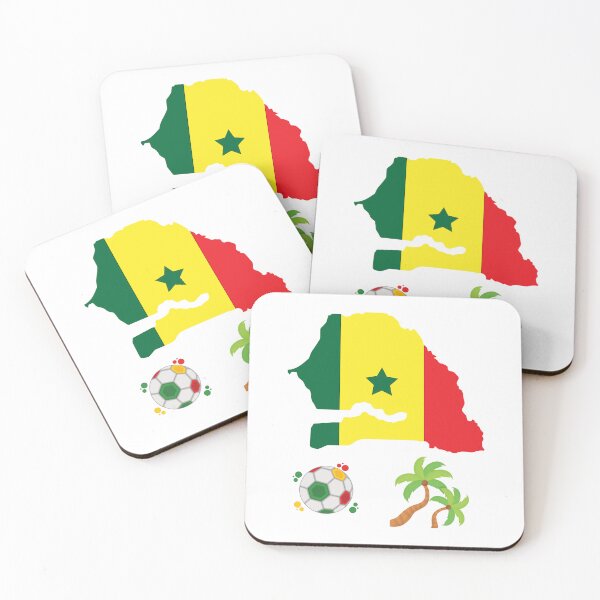 Item preview, Senegal Map Flag designed and sold by Tienda-Vane.